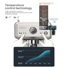 HiBREW H10A 20Bar Máquina de café expresso semiautomática com temperatura ajustável 58mm Portaffiter Máquina de café frio/quente