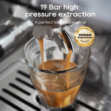 HiBREW H10A 20Bar Máquina de café expresso semiautomática com temperatura ajustável 58mm Portaffiter Máquina de café frio/quente