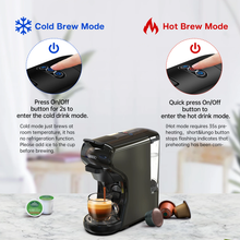 Máquina de café HiBREW H1A 1450W 19 Bar 4 em 1 cápsulas múltiplas quentes e frias Cafeteira Espresso Pod