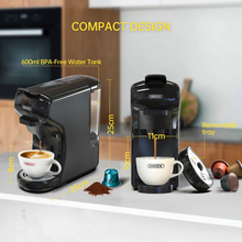 Máquina de café HiBREW H1A 1450W 19 Bar 4 em 1 cápsulas múltiplas quentes e frias Cafeteira Espresso Pod