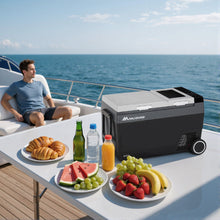 MUDIRO 45L Car Fridge with ICE Maker Freezer Fast Cooling Car Refrigerator Quick Ice Making Mobile Refrigeration System Energy Saving with LED Lighting