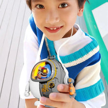 Portable Hanging Neck Fan 900mAh Battery Foldable Summer Cartoon Cooling Fan Rechargeable Bladeless Mute Fans Outdoor For Children Kids