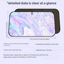 Thickened Laser Car Front Windshield Sun Visor Front Sunscreen Heat Insulation Visor Anti-Ultraviolet Protection for Sedan SUV