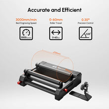 AlgoLaser Rotary Roller Best Laser Engraver Mate AlgoLaser RR2 work with DIY Kit/Delta/Alpha Laer