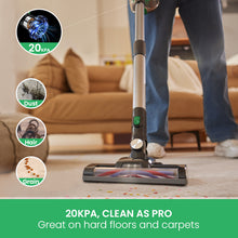 Vactidy Blitz V8 Cordless Vacuum Cleaner with Detachable Battery, 20KPa Suction Hardwood Floor Vacuum Up to 45min Runtime, 6-in-1 Lightweight Vacuum