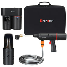 POPDEER PD-E Pro Bomba de ar multifuncional sem fio quatro em um, pistola lavadora de carro, aspirador de pó, carregador sem fio