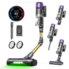 Ultenic U20 Cordless Vacuum Cleaner - 55KPa Strong Suction, Tangle-Free Pet Hair Cleaning, 60-Min Long Runtime, 60dB Quiet Operation, Self-Standing Design