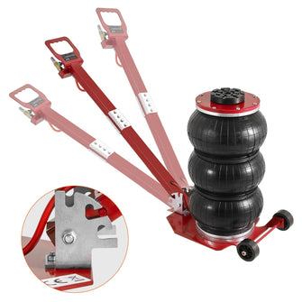 iMars Air Jack 5 Ton / 11000 lbs Triple Bag Airbag Jack com seis tubos de aço 18,5 polegadas / 470 MM Macaco pneumático de levantamento rápido com alça ajustável para reparo de garagem de carro