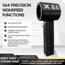 X64 Powerful Turbo Jet Fan Thrust 1.4kg Violent Blower Car Violent Air Blower Wireless Air Gun Brushless Motor High Speed Ducted Fan