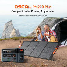 OSCAL PM200 Plus Solar Panel 200W Monocrystalline 23% Efficiency IP67 Waterproof ETFE Foldable Portable Solar Charger