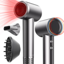 Micollme H6S Negative Ion Hair Dryer With 2 Nozzles,1600W Power,110,000 RPM Brushless Hyper Motor,3 Heat Modes