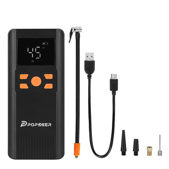 POPDEER PD-AP1 6000mAh 22.2Wh Compressor de ar de carro sem fio 12V 150PSI Inflador de pneus de carro portátil Bomba inflável digital inteligente para carro, bicicleta, barco, bomba de ar