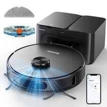 Teendow D65S MAX Robot Vacuum Cleaner 70-Day Auto-Empty 6000Pa Suction 17kPa Dust Station 220min Runtime 20mm Obstacle Crossing