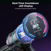 Proscenic P16 Cordless Vacuum Cleaner – 45000Pa Suction, 55Min Runtime, Anti-Tangle, GreenEye Laser, Foldable Design for Pet Hair, Carpets & Hard Floors