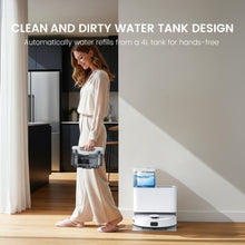 Teendow D63S ULTRA Robot Vacuum and Mop,10000Pa Suction, Super Suction, Edge Cleaning, Auto Mop Wash & Dry, Self-Emptying