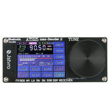 Decodificador ATS-25 Max V2 V4.17 atualizado Rádio portátil de ondas curtas adiciona função de decodificação Bluetooth, CW, RTTY Função WiFi FM LW AM SSB DIGI CW RDS com receptor de rádio de banda completa de bateria de 4000mAh