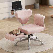 NEWTRAL FREEDOM-X FB Standard Edition with Armrests Multi-Posture Cross-legged Chair Short Lint PU Wheel