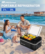 12 Volt Refrigerator 12V Car Fridge 21L 25L -4℉~68℉ Freezer Compressor Cooler 12/24V DC & 100-240V AC,Car Fridge For Car, Camping, Travel, Fishing, Outdoor or Home