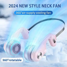 Portable Neck Fans, Wearable Personal Fan, 3200 Mah Battery Powered Bladeless Fan for Outdoor Travel