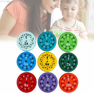Set of 9 Math Fidget Spinners Educational Math Fact Fidget Spinners Le ...