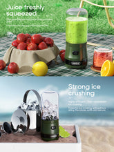 HiBREW G2 3in1 Coffee Grinder, 2000mAh Double Cup, Fruit Mixers Juicers Blender Ice Crusher, for Camping