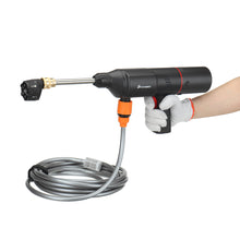 POPDEER PD-E Pro Bomba de ar multifuncional sem fio quatro em um, pistola lavadora de carro, aspirador de pó, carregador sem fio