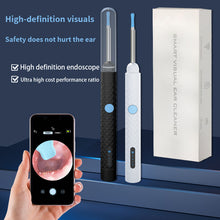 Ear Wax Removal Earwax Remover Tool with Camera LED Light Wireless Otoscope Smart Ear Cleaning Kit with 6 Ear Spoon