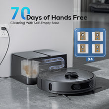 Teendow D65S MAX Robot Vacuum Cleaner 70-Day Auto-Empty 6000Pa Suction 17kPa Dust Station 220min Runtime 20mm Obstacle Crossing