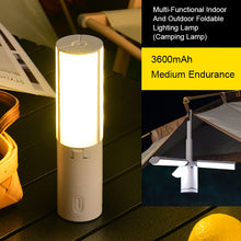 PD-LYD-01 Multifunctional Folding LED Outdoor Camping Light, 3600mAh Battery, Waterproof Portable Rechargeable Lamp Hanging Night Light