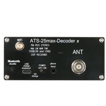 Decodificador ATS-25 Max V2 V4.17 atualizado Rádio portátil de ondas curtas adiciona função de decodificação Bluetooth, CW, RTTY Função WiFi FM LW AM SSB DIGI CW RDS com receptor de rádio de banda completa de bateria de 4000mAh