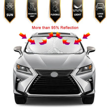 Car Sunshade Front Windshield Window Ice Sun Shade Sun Visor Protection Folding UV Protection Curtain For Car SUV Truck