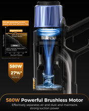 Proscenic P15 Cordless Vacuum Cleaner,50Kpa Strong Suction Up to 70Min Runtime,Anti-Tangle Brush & HEPA Filter