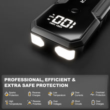 Popdeer PD-J01 20000mah 2500a carro ir para iniciantes 12v saída usb dupla display lcd para 8.0 gás/6.0l diesel