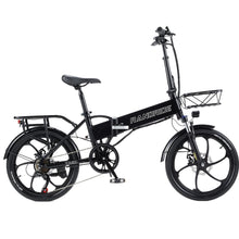RANDRIDE YA20 Preto 48V 12,5AH 500W 20 * 1,95 Polegada Bicicleta Elétrica 40KM Alcance de Quilometragem Carga Máxima 155KG