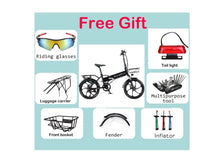 RANDRIDE YA20 Preto 48V 12,5AH 500W 20 * 1,95 Polegada Bicicleta Elétrica 40KM Alcance de Quilometragem Carga Máxima 155KG