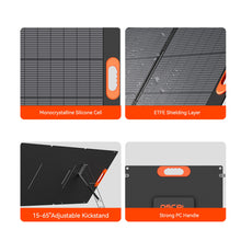 OSCAL PM200 Plus Solar Panel 200W Monocrystalline 23% Efficiency IP67 Waterproof ETFE Foldable Portable Solar Charger