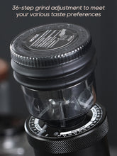 HiBREW G5A Electric Coffee Grinder With 48mm Conical Burr 36 Gears Grinding Adjustable for Espresso/Turkish/Pour Over/Mocca/Drip Coffee