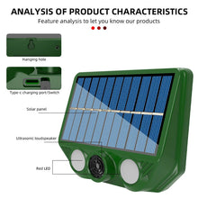 Mouse Repeller Solar Powered Courtyard Balcony Household Ultrasonic Animal Repeller Bird Repeller Household Ultrasonic Animal Repeller