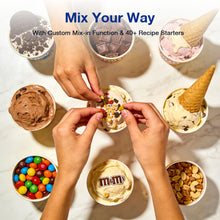Teendow KF-002 Ice Cream Maker with 8 Preset Programs, Self-Cleaning, Mix-In & Re-Spin Functions, Home Countertop Model