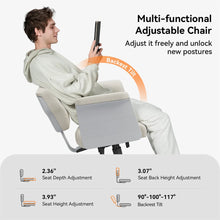 NEWTRAL FREEDOM-X PRO Fabric Waterproof Multi-Posture Cross-Legged Chair with Armrest Transparent Skate Wheels