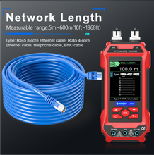 TOOLTOP ET636/ET638 Network Cable Tester 4 in 1 Multi-function Fiber Optic Network/Broken Line/LAN Cable Tester Visual Fault Locator