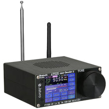 Decodificador ATS-25 Max V2 V4.17 atualizado Rádio portátil de ondas curtas adiciona função de decodificação Bluetooth, CW, RTTY Função WiFi FM LW AM SSB DIGI CW RDS com receptor de rádio de banda completa de bateria de 4000mAh