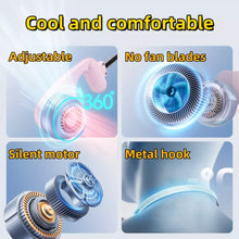 Portable Neck Fans, Wearable Personal Fan, 3200 Mah Battery Powered Bladeless Fan for Outdoor Travel