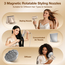 Teendow MY78PA Hair Dryer with LED Display 110,000 RPM 22m/s High Speed Fast Drying 200 Million/cm³ Negative Ions 55dB Low Noise