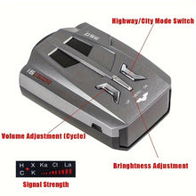 Car Radar V9 360°GPS Speed Police Safe Detector Voice Alert Laser 800m,Stealth Mode, Real-Time Alerts