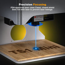 Twotrees TS1 Mini Laser Engraver Machine 80x80x30mm Working Area,3000mm/min Speed,Portable Laser Engraving Machine,Lase Cutter