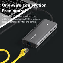 Aluminum 10 in 1 Type-C Docking Station HD2.0 HD 4K/60Hz Gigabit Ethernet Port USB 3.0 Extension Hub Splitter