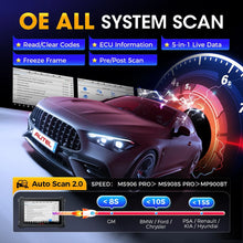 Autel MS906 Pro Scanner MS906PRO Car Diagnostic Tool ECU Coding Active Test OBD2 Car Scanner CAN FD DoIP PK MS906S