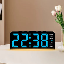 LED Digital Alarm Clock with Dual Alarms, Temperature Display, Mood Light & Adjustable Brightness – USB & Battery Powered Bedside Clock