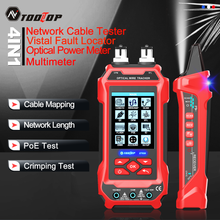 TOOLTOP ET636/ET638 Network Cable Tester 4 in 1 Multi-function Fiber Optic Network/Broken Line/LAN Cable Tester Visual Fault Locator